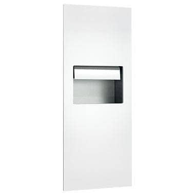ASI 64696A-00 White Phenolic Door Battery-Operated Recessed Automatic Roll Paper Towel Dispenser