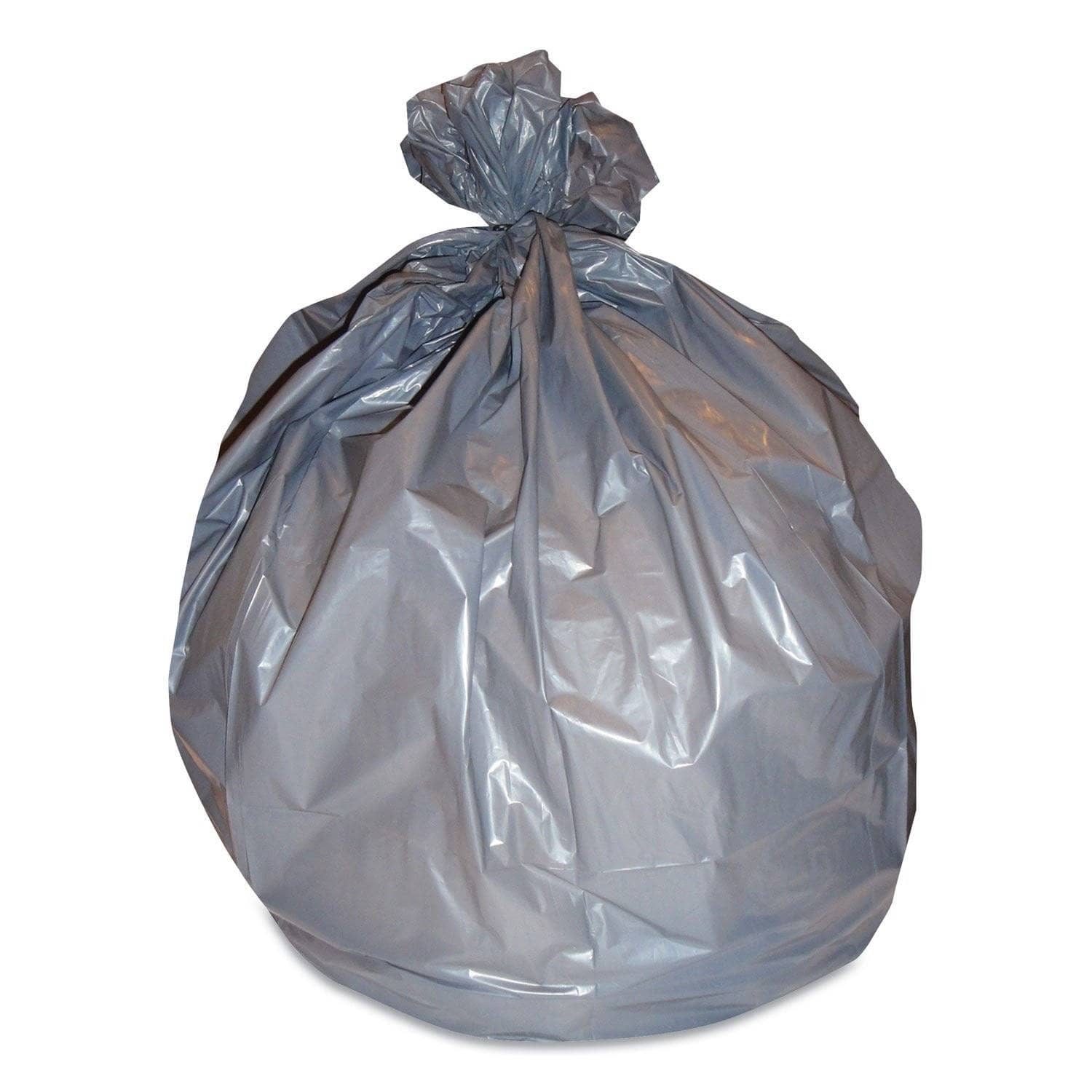Gray Heritage Industrial - Grade Linear Low - Density 56 - Gallon Can Liners, 1 Mil Thick, 45 X 55 Size, 100 Per Carton - HERH9055TG