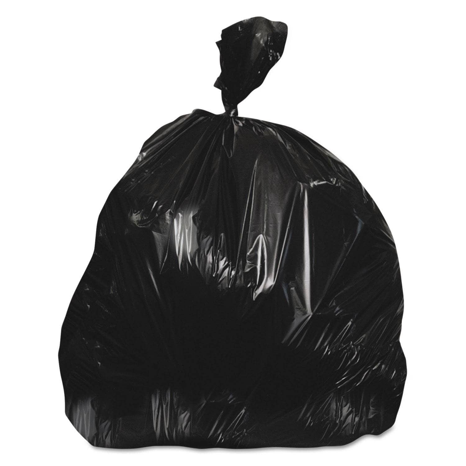 Black Heritage 56 Gal 0.7 Mil Linear Low - Density Can Liners, 100/Carton