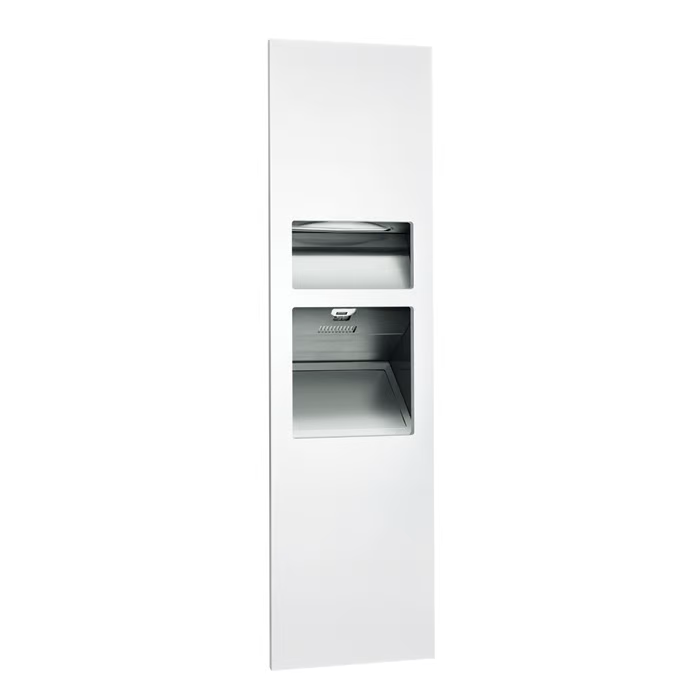 ASI 64672-2 Simplicity: 3-in-1 High-Speed Hand Dryer, Paper Towel Dispenser & 6.8-gal Waste Receptacle (208-240V)