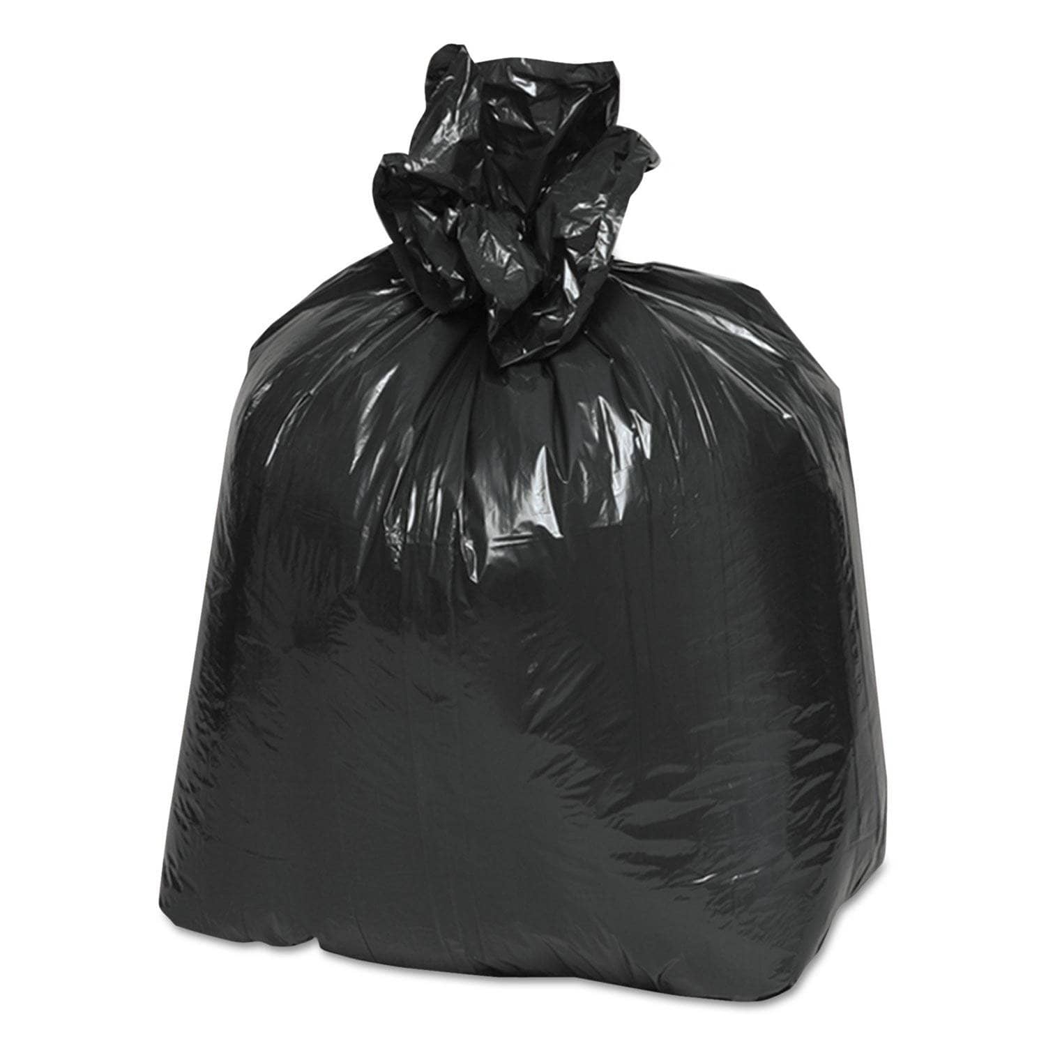 Earthsense Recycled Black Can Liners, 10 Gal, 0.85 Mil, 24 X 23, 500/Carton