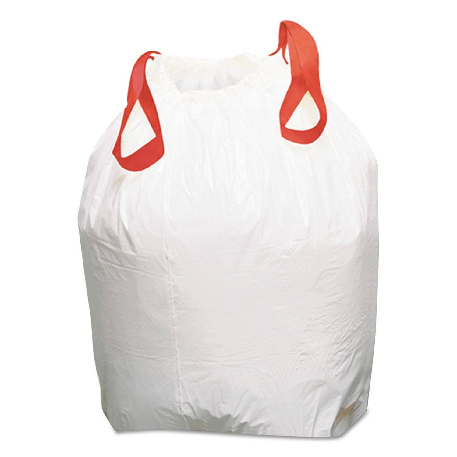 Boardwalk 13 Gal 0.8 Mil White Drawstring Low - Density Can Liners, 100/Carton - BWK1DK100