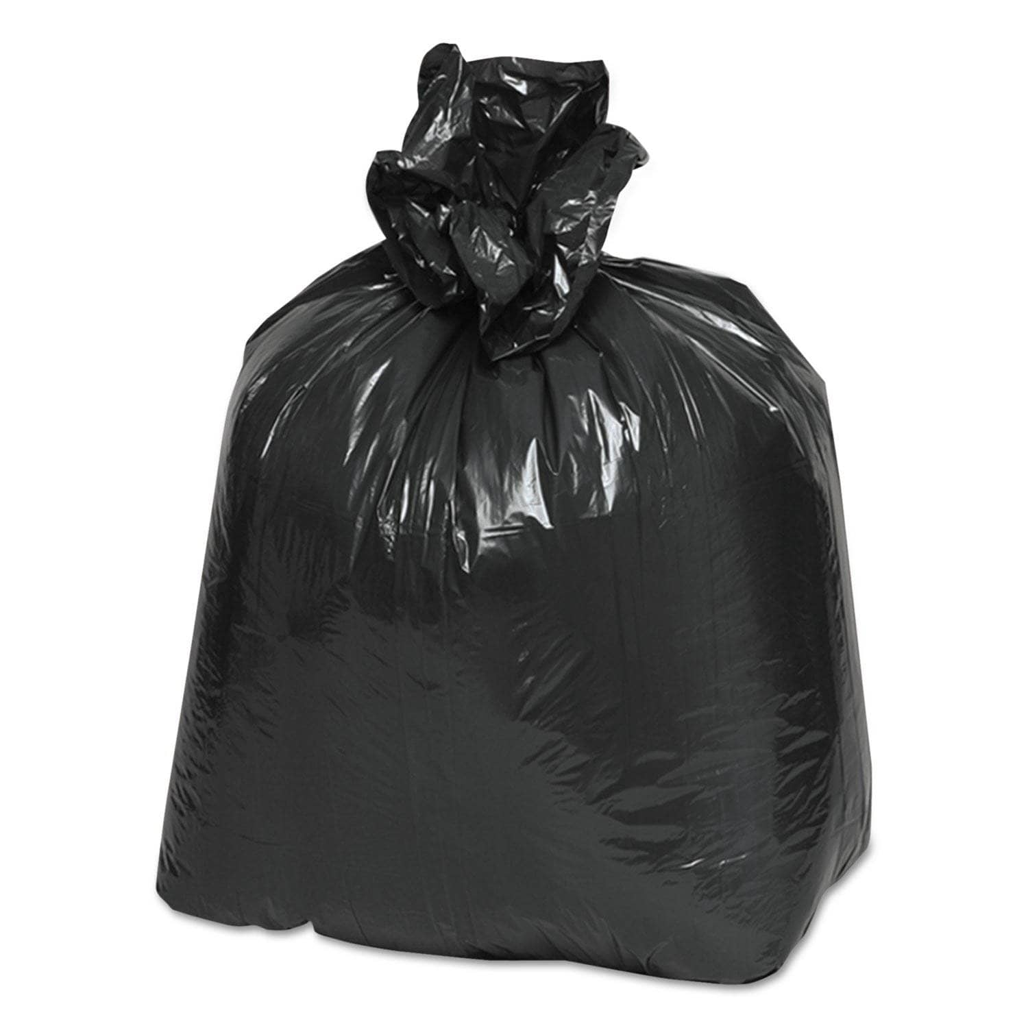 Black Classic 16 Gal 0.6 Mil Linear Low - Density Can Liners, 24 X 33, 500/Carton