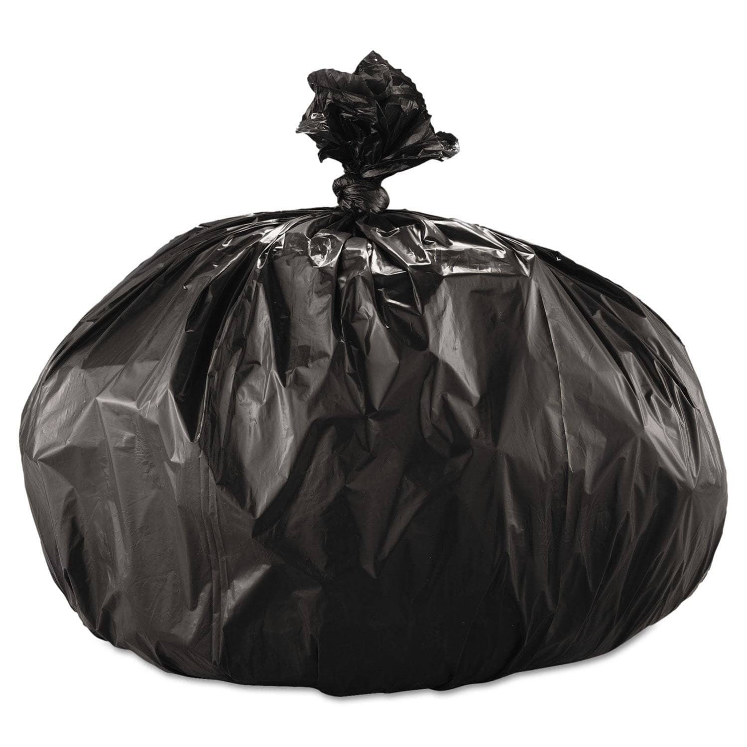 Boardwalk 56 Gal Black Can Liners, 1.6 Mil, 43 X 47, 100/Carton - Heavy - Duty BWK522
