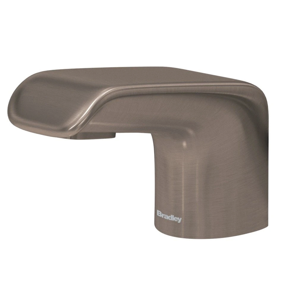 Bradley Linea Series RFT - BZ Touchless Counter - Mounted Sensor Soap Dispenser in Brushed Bronze