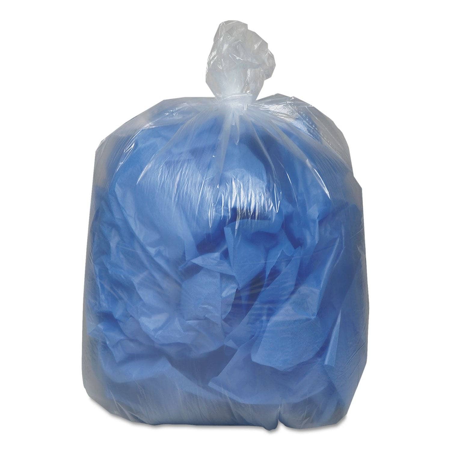 45 Gal Clear Classic Linear Low - Density Can Liners, 0.63 Mil, 40 X 46, 250/Carton