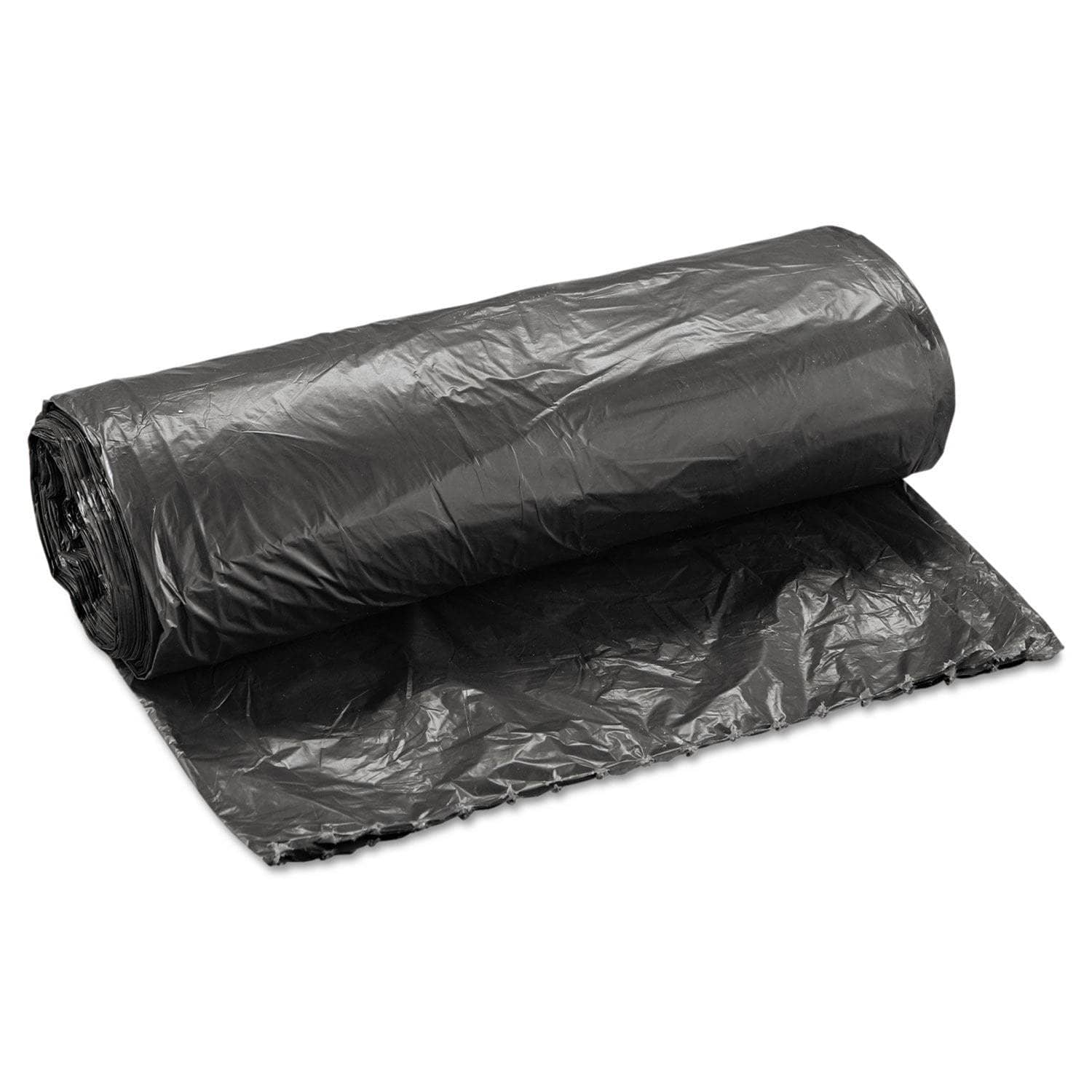 Boardwalk 16 Gal Black Low-Density Waste Can Liners, 0.35 Mil, 24 X 32, 500/Carton - BWK2432L