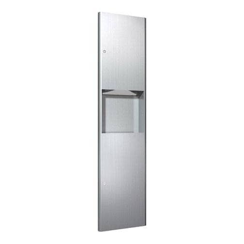 ASI 9467 Recessed-Mounted Stainless Steel Commercial Paper Towel Dispenser & Waste Receptacle