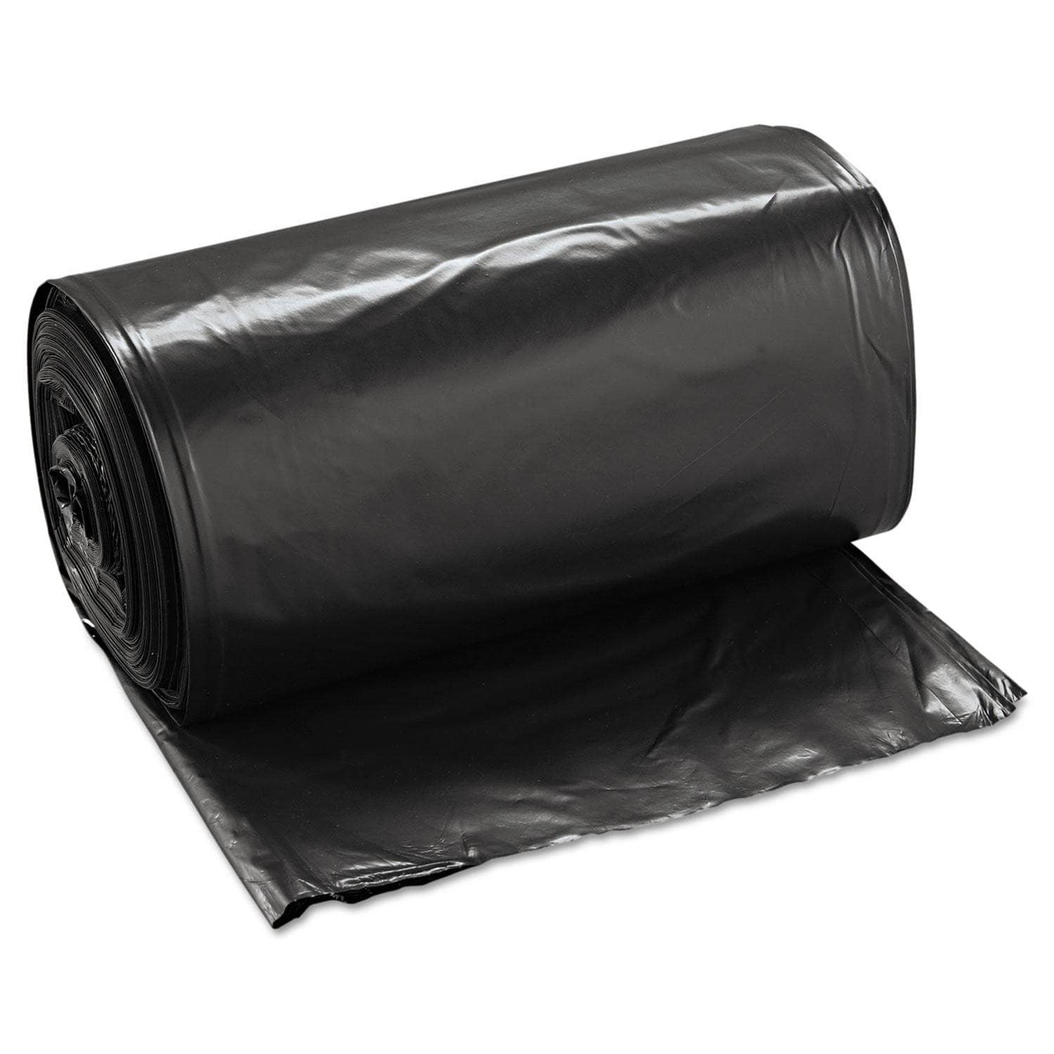 Boardwalk 60 Gal, 1.6 Mil, 38 X 58 Black Low Density Repro Can Liners, 100/Carton - BWK523
