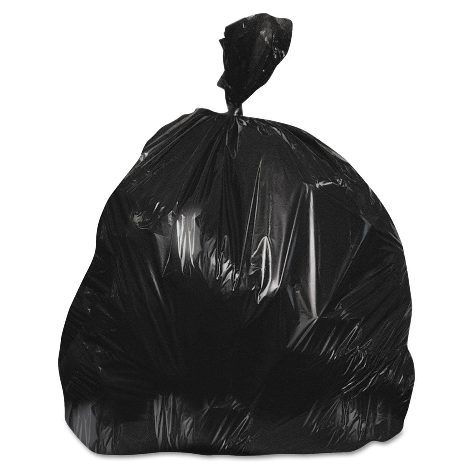 Black 33 Gal, 1 Mil FlexSol Low - Density Econ Ecosac, 33 X 39, 150/Carton