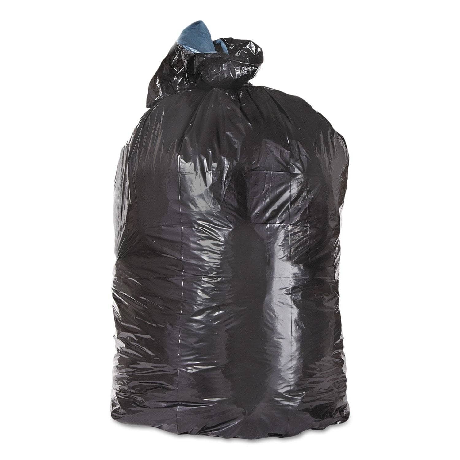 FlexSol Low Density Recycling Can Liners for 33-Gallon Cans, 1.3 Mil Thickness, 33 X 39 Size, Black Color, 100 Pieces per Carton - ESXGAT40X