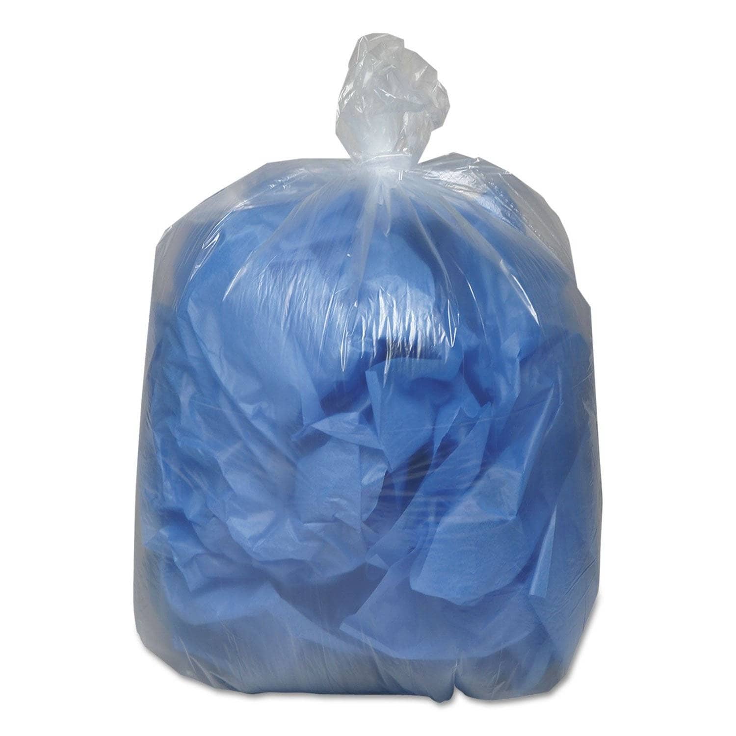 16 Gal Clear Classic Can Liners, 0.6 Mil, 24 X 33, 500/Carton - High - Strength WBI243115C
