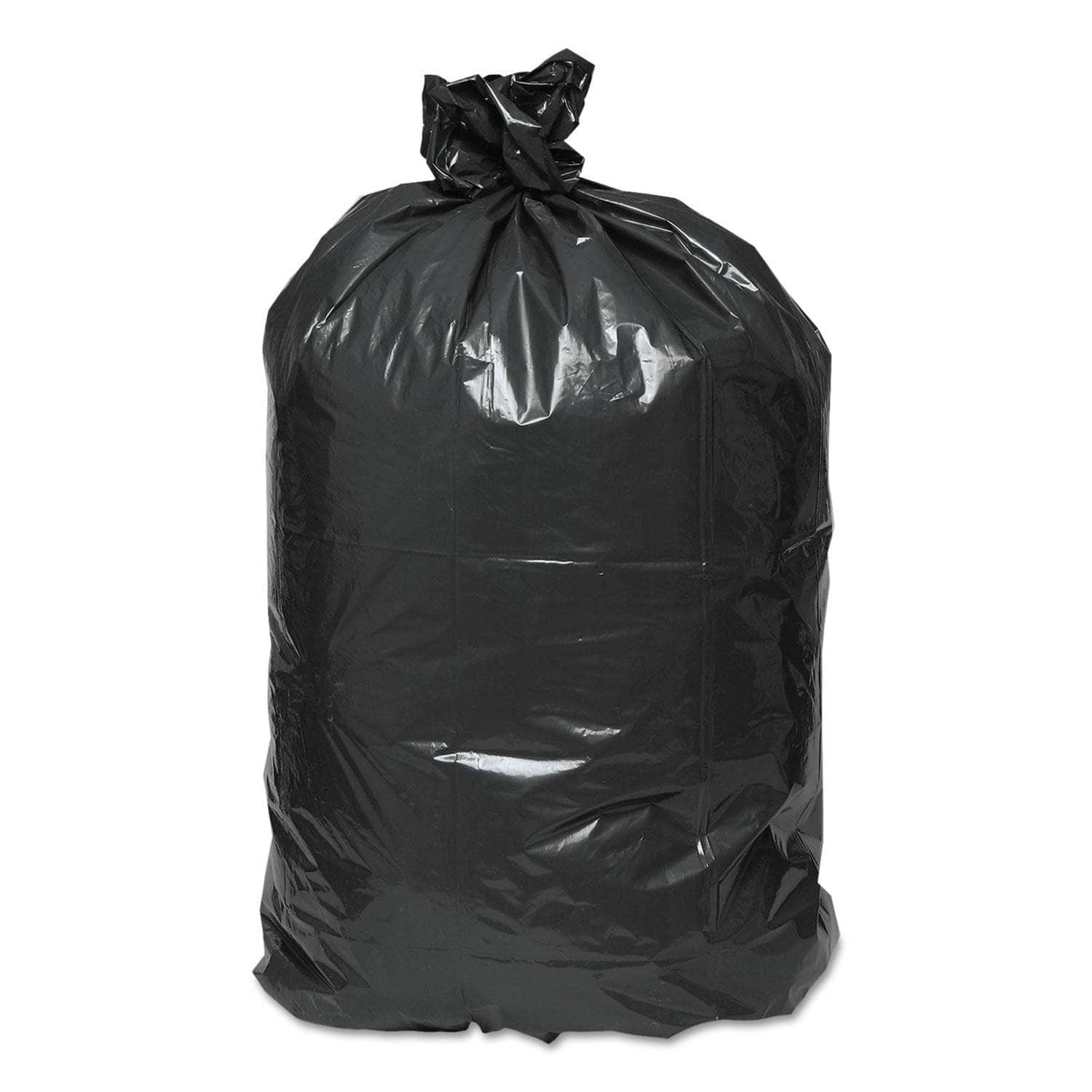 Earthsense 60 Gal, 2 Mil, 38 X 58 Black Recycled Linear Low Density Can Liners, 100/Carton