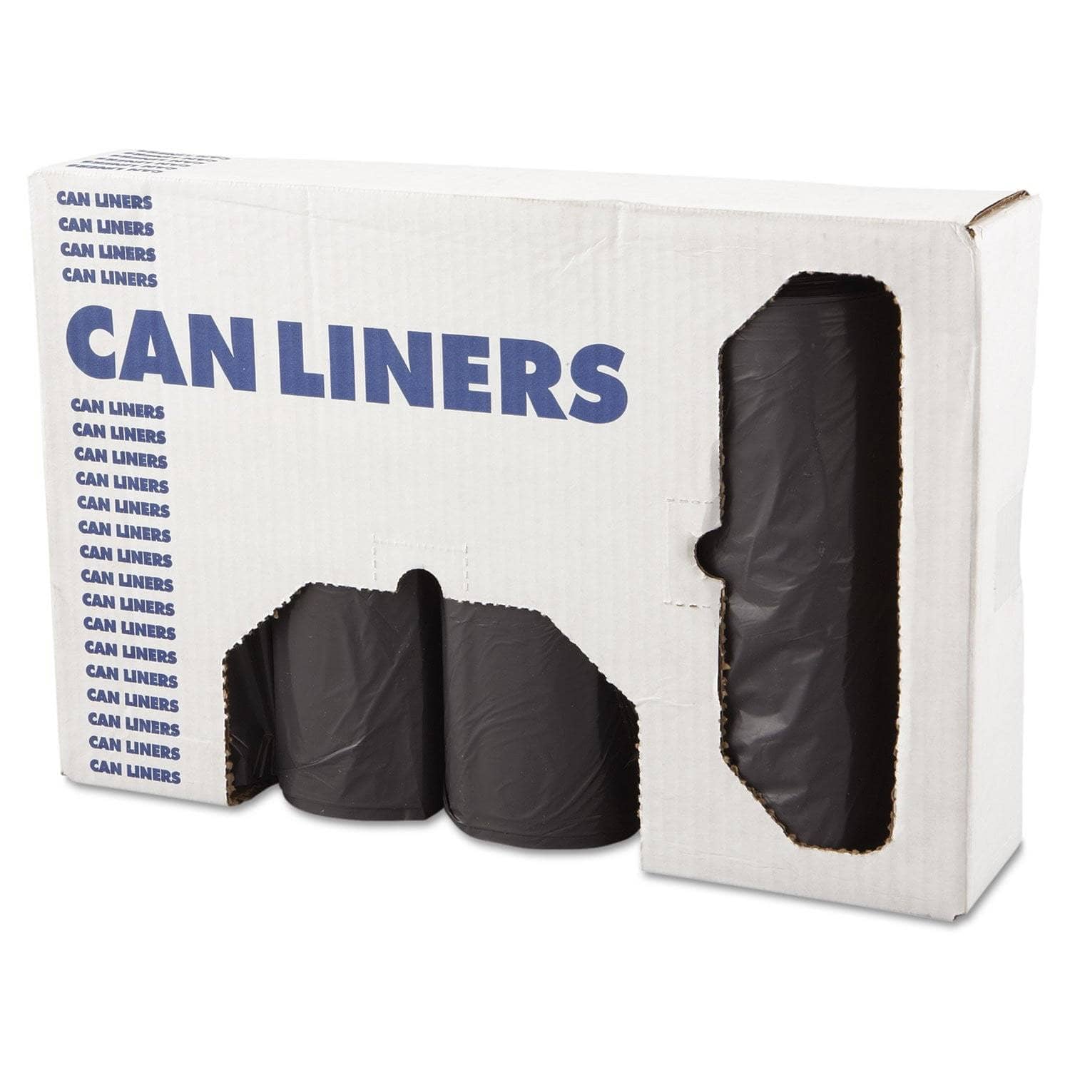 Boardwalk Super Heavy-Duty 56 Gal Gray Waste Can Liners, 1.1 Mil, 43 X 47, 100/Carton - BWK4347SEH