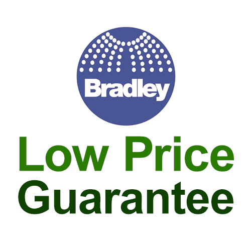 Bradley 2271-100000 Semi-Recessed 18-Gallon Combination Unit of Towel Dispenser and Waste Receptacle