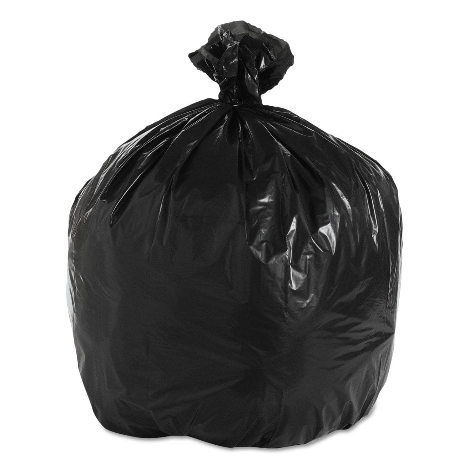 Boardwalk 33 Gal Black Low Density Repro Can Liners, 1.6 Mil, 33 X 39, 100/Carton - BWK520