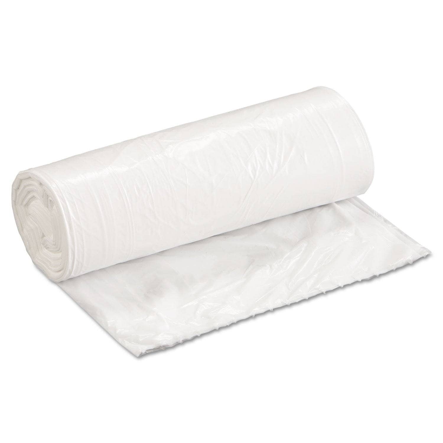 Boardwalk White Low-Density Garbage Can Liners, 16 Gallons, 0.4 Mil Thickness, 24 X 32 Size, Pack of 500 per Carton - BWK2432EXH