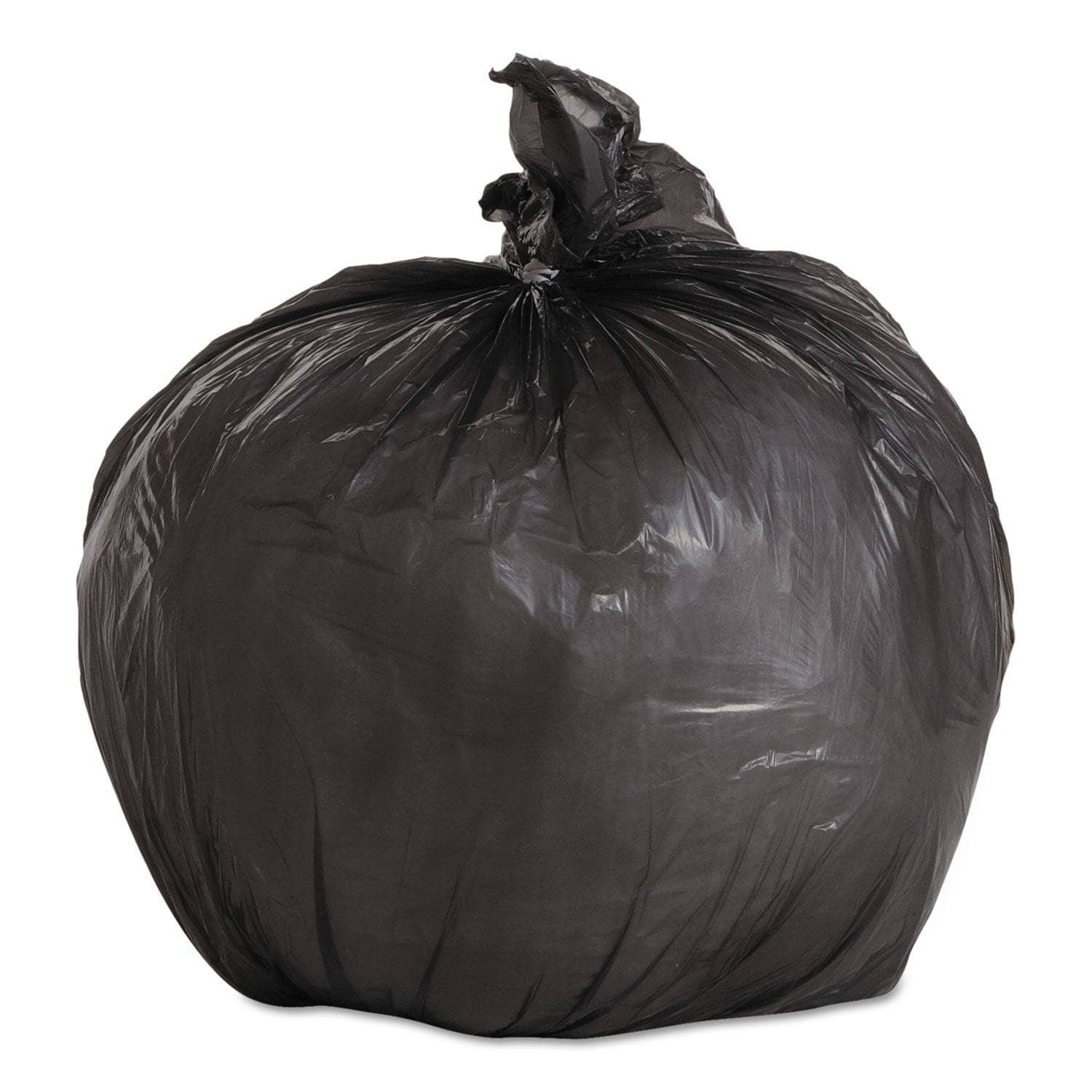 Boardwalk 4 Gal, 0.35 Mil, 17 X 17 Black Low-Density Coreless Waste Can Liners, 1000/Carton - BWK1717L