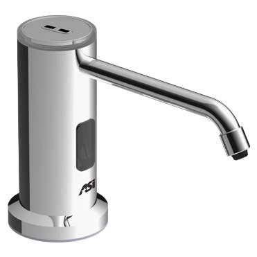 50.7 oz. Bright Stainless AC Top-Fill Auto Foam Soap Dispenser for Vanity Mount