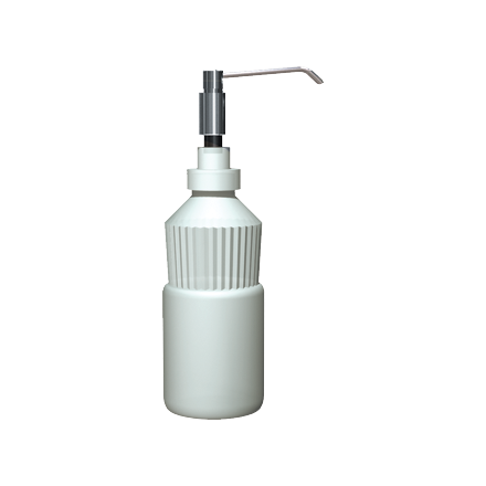 ASI 0336-D Manual Foam Soap Dispenser with Six Spouts, Stainless Steel Construction, 34 oz Capacity, Vanity Mounted Commercial Soap Dispensing Solution