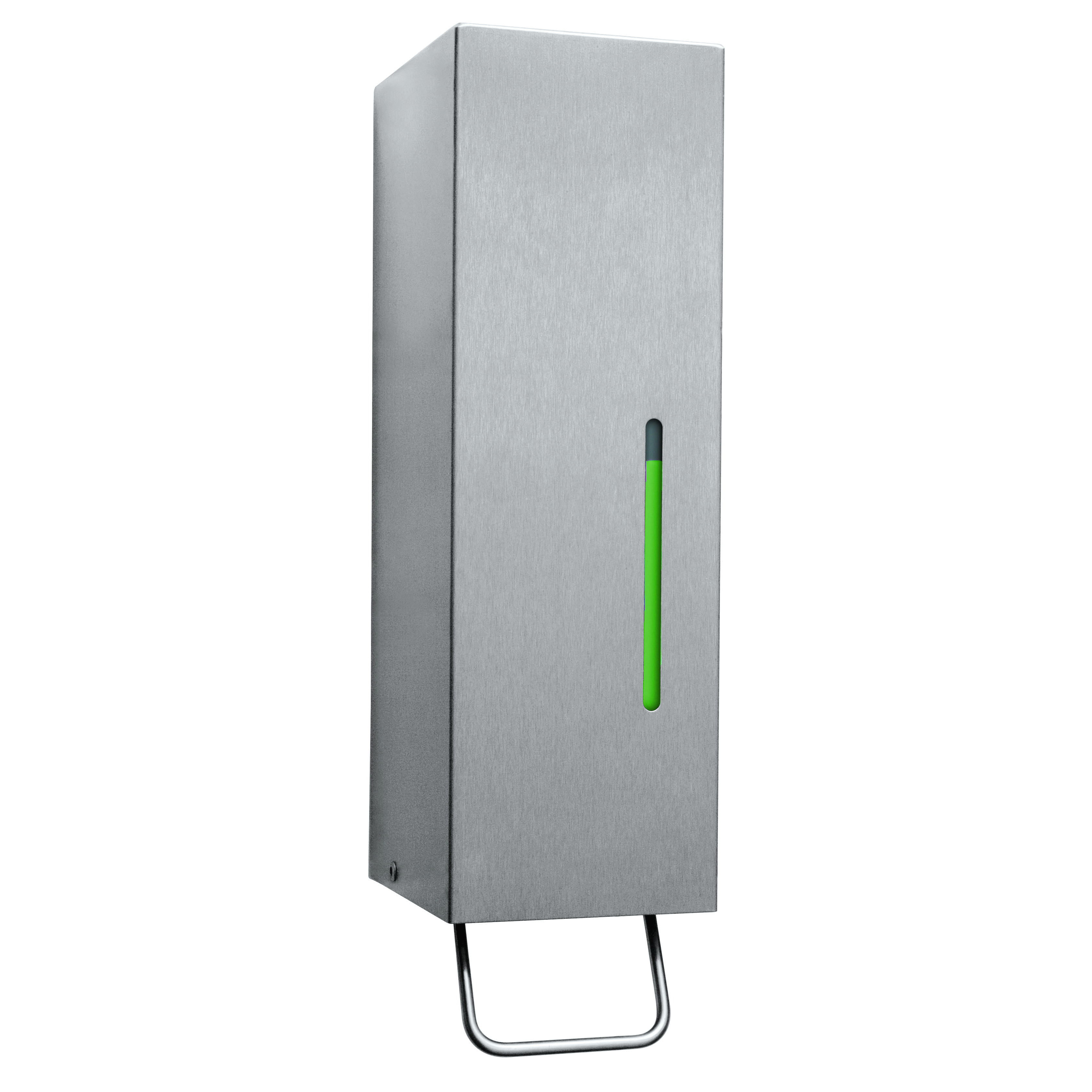 Bobrick B-26637 High - Quality Commercial Surface Manual - Push Foam Soap Dispenser Crafted from Stainless Steel with 1 - Liter Capacity