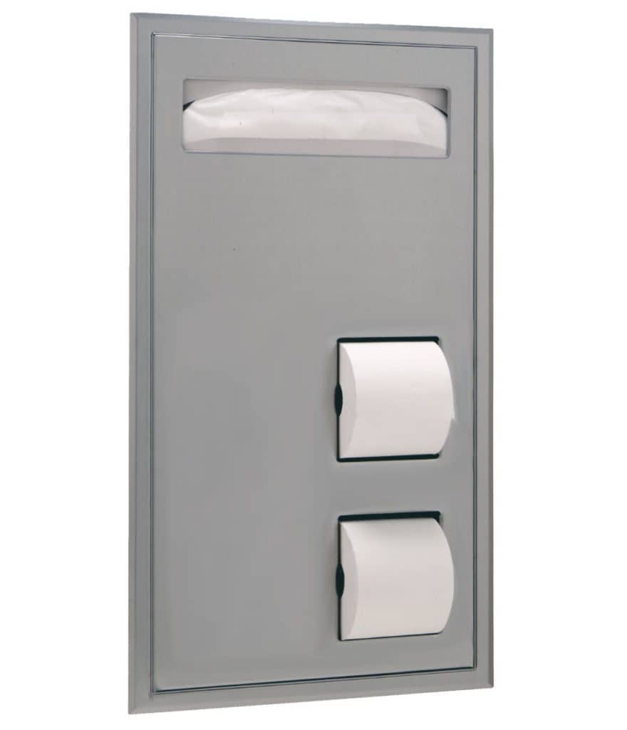 Bobrick 3471 Reversed Partition - Mounted Toilet Accessory Unit