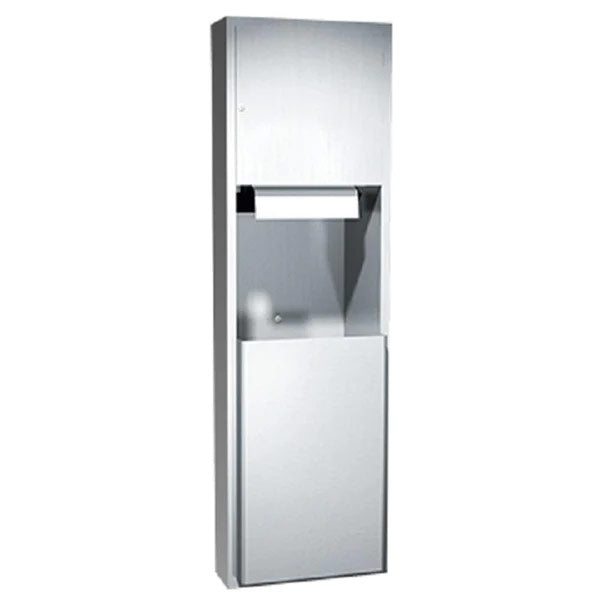 ASI 04692AC Stainless Steel Recessed-Mounted Automatic Commercial Paper Towel Dispenser & Waste Receptacle