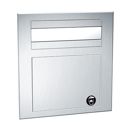 ASI 1001 C-Fold Paper Towel Dispenser & 7.5 Gal Waste Receptacle, Vanity Mounted