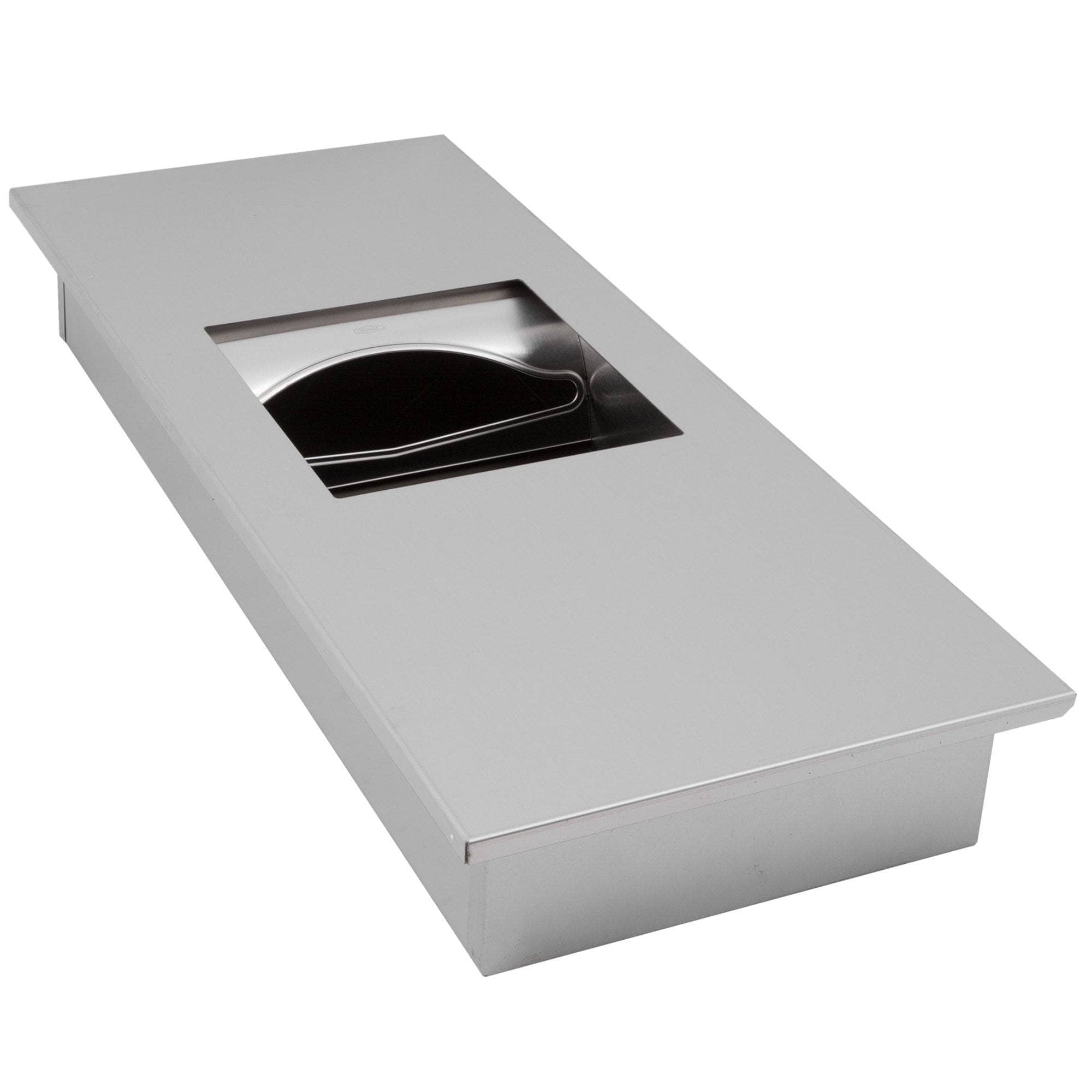 Bobrick B-36903 TrimLine Series Combination Commercial Paper Towel Dispenser and Waste Receptacle, Recessed-Mounted, Made of Satin-Finish Stainless Steel