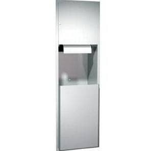 ASI 04692A Recessed-Mounted Stainless Steel Commercial Combo Paper Towel Dispenser & Waste Receptacle