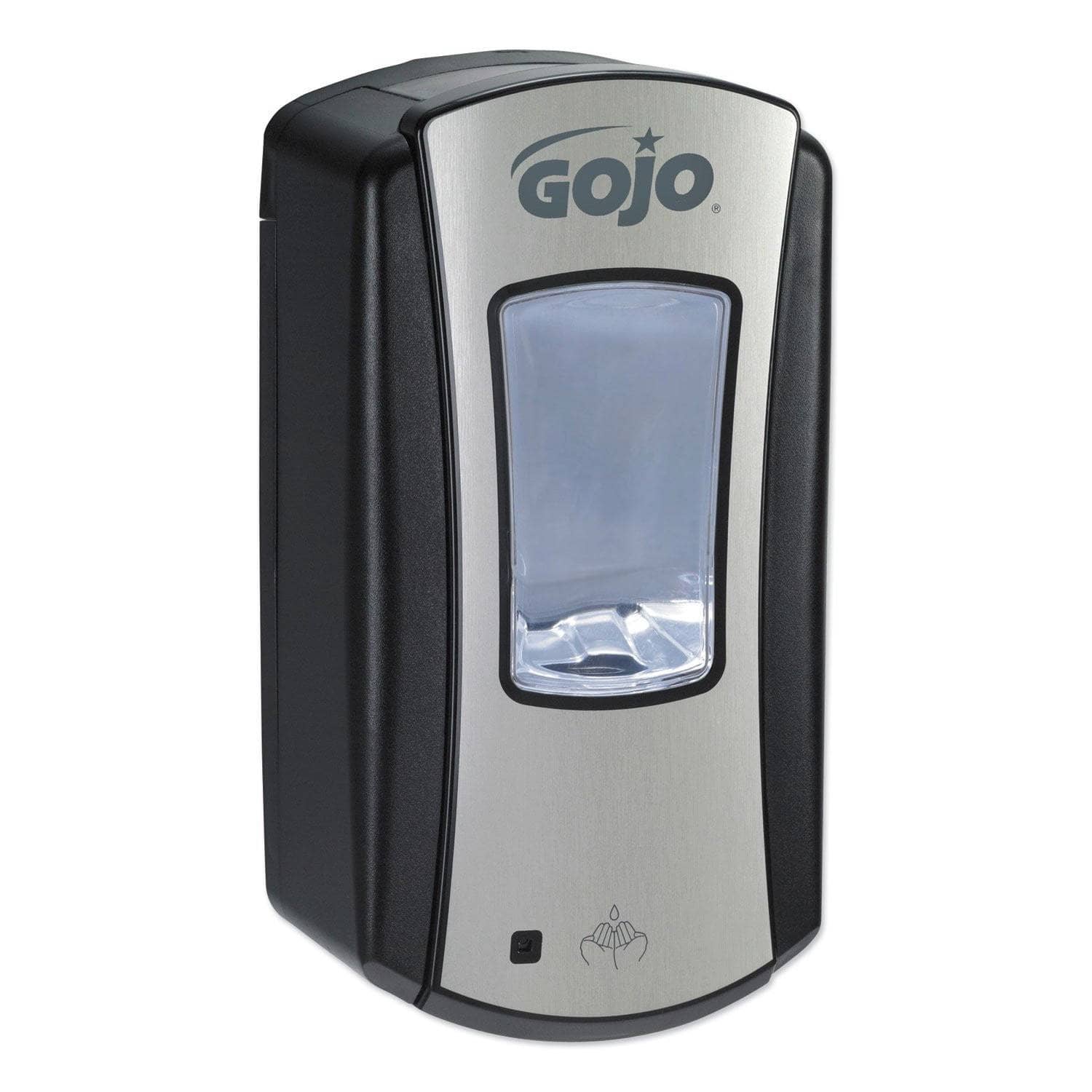 Gojo LTX-12 1200 Ml Touch-Free Dispenser in Brushed Chrome/Black for High Traffic
