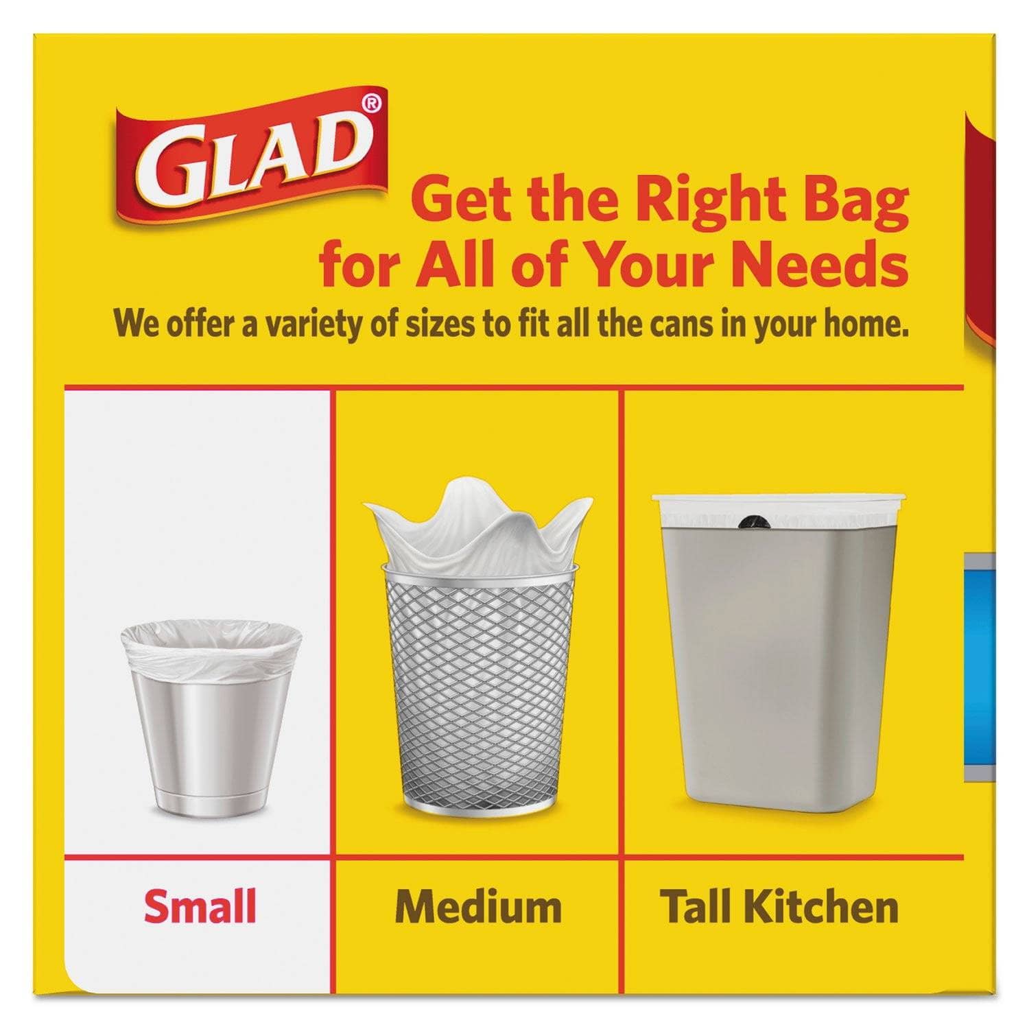 Glad OdorShield Quick-Tie 4 Gal Small White Trash Bags, 156/Carton
