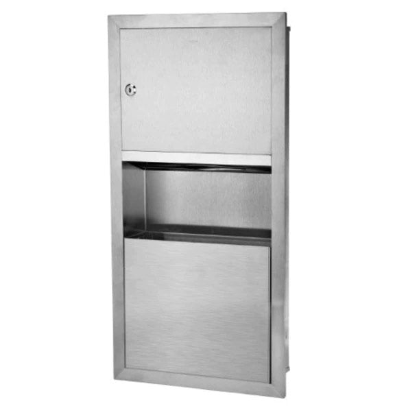 Alpine High - Capacity Recessed - Mount Paper Towel Dispenser and Waste Bin - ALP495