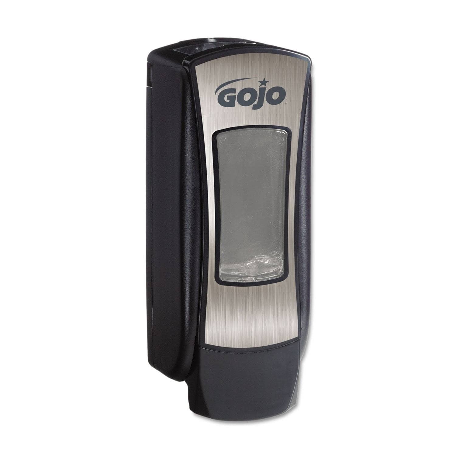 GOJO Brand ADX - 12 High - Capacity Wall - Mounted Foam Soap Dispenser with 1250 Milliliters Capacity, Measuring 4.5 X 4 X 11.75 Inches, Featuring Brushed Chrome and Black Finish - GOJ888806