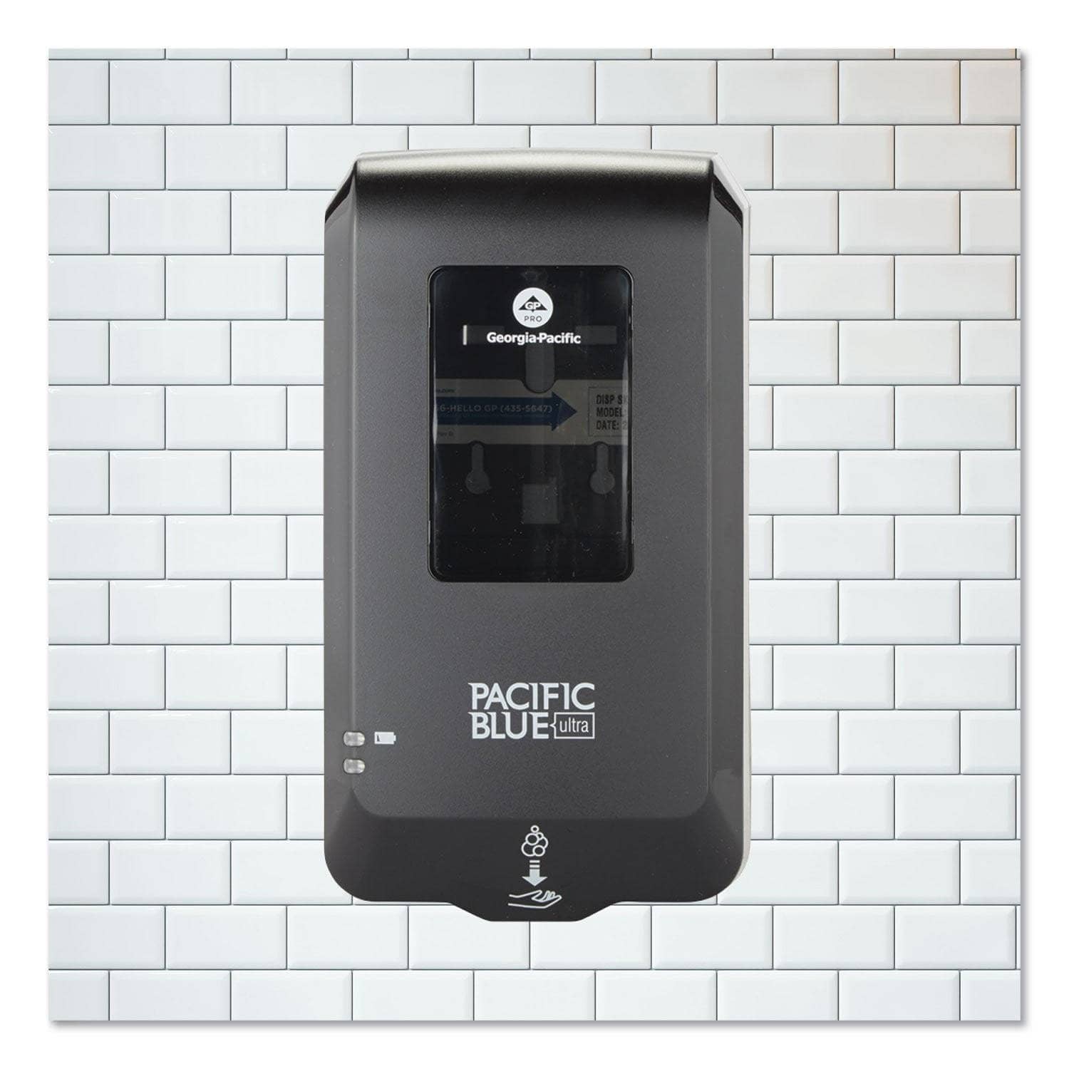 Georgia Pacific Black Touchless Liquid Soap/Sanitizer Dispenser, 1000 Ml
